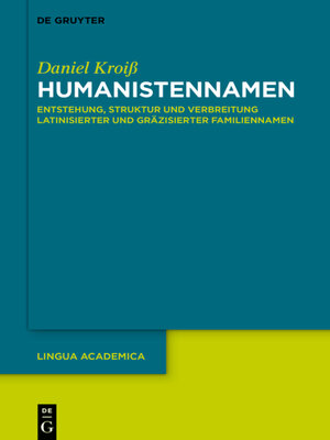 cover image of Humanistennamen